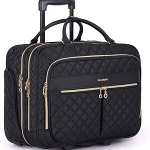 Rolling Laptop Bag Women, Briefcase for 17.3 Inch with Wheels Computer Case Work